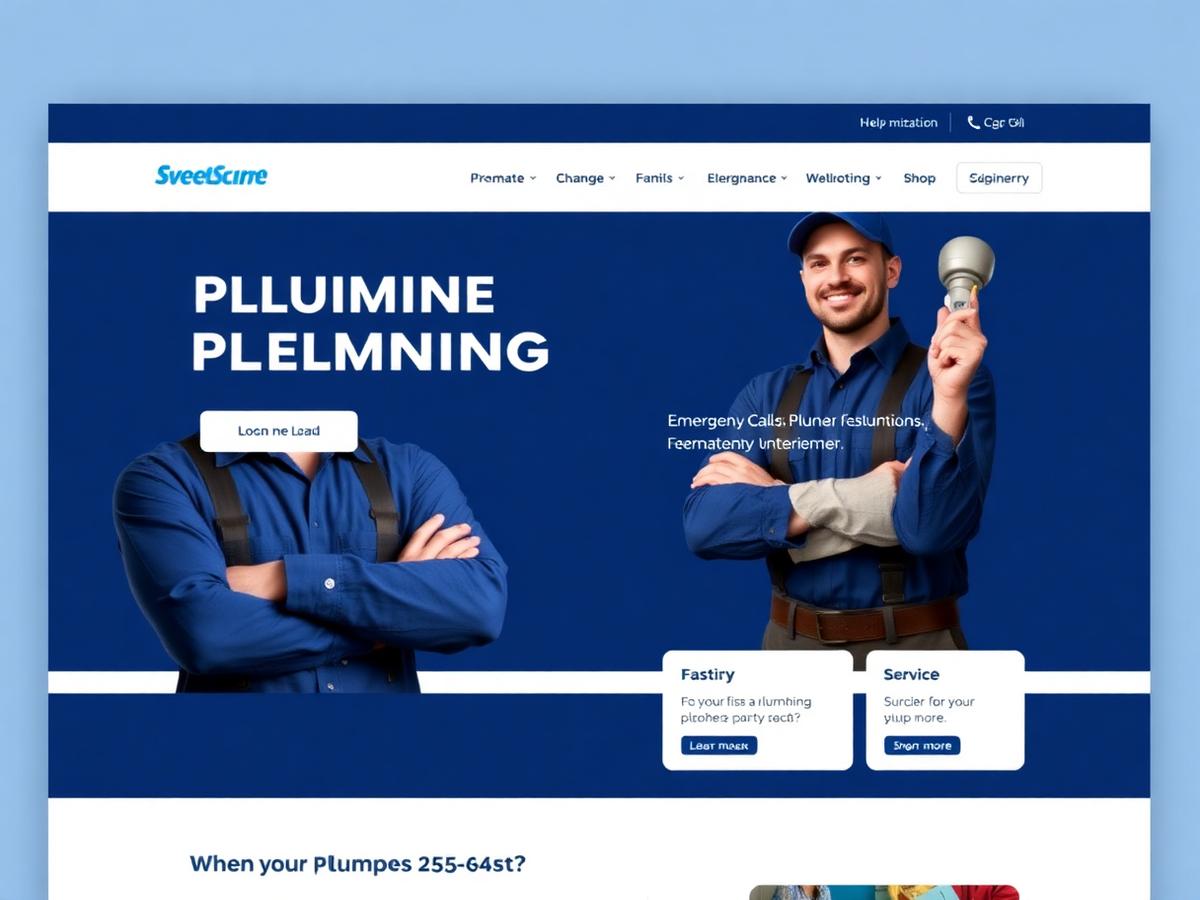 Desktop preview of the Rapid Flow Plumbing website